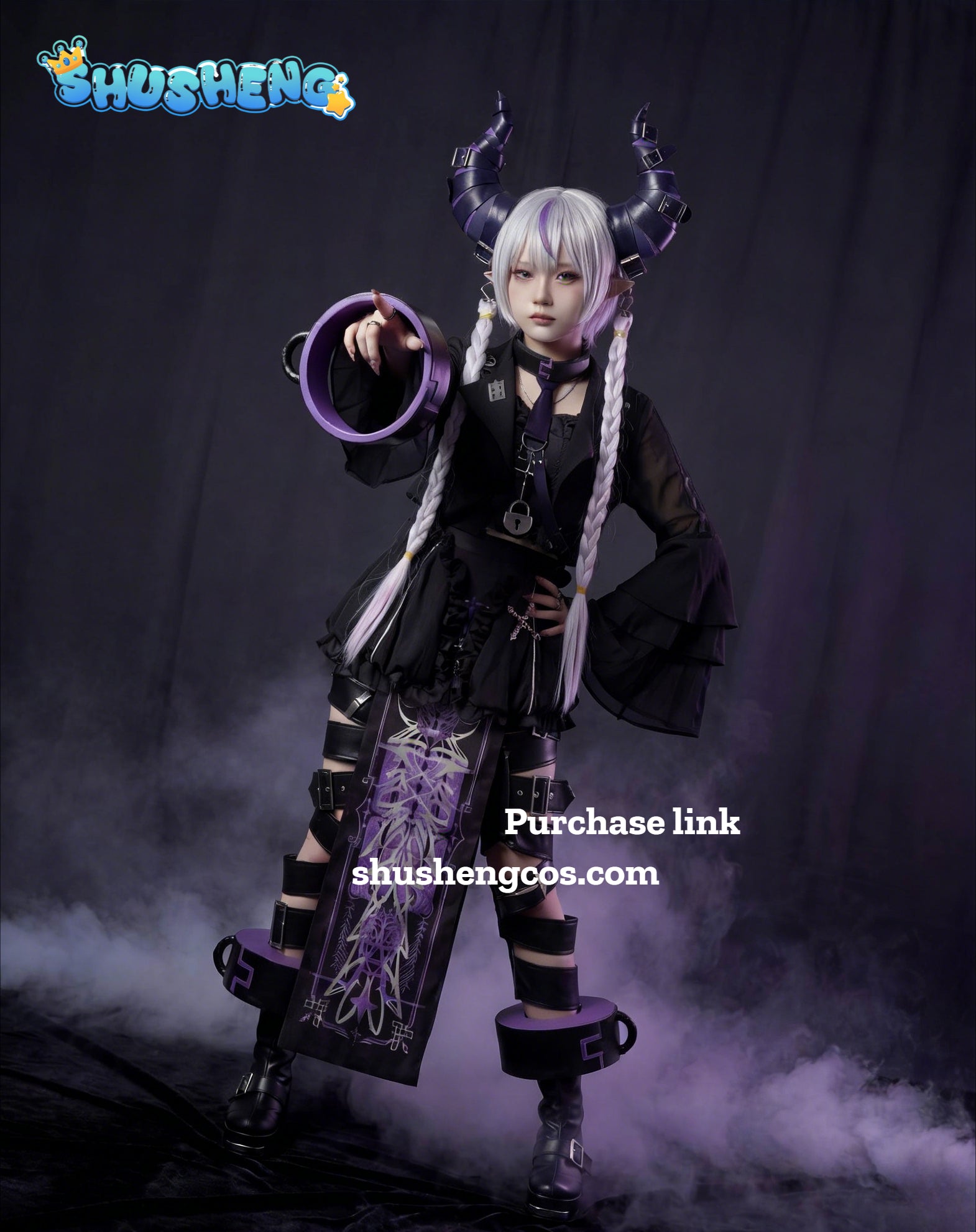 Cosplay Series: Hololive JP2025 -Laplus Darknesss Cosplay sexy dark style Costume full set cos ShushengXS-XXL