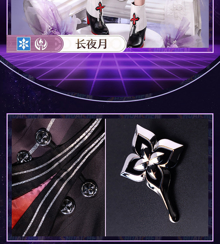Shusheng-R Honkai：Star Rail March 7th Evernight Cosplay Costume Uniform Halloween Carnival Party Christmas Play Role Clothes Clothing