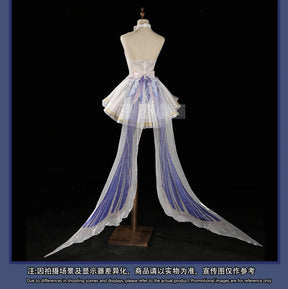 Shusheng-R Genshin Impact Columbina Cosplay Costume Hanfu Dress Halloween Carnival Party Christmas Play Role Clothes Clothing