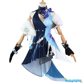 Genshin Impact Yelan Cosplay Skin Tranquil Banquet Costume Wig Game Cos Holloween Party Women High Heels Sexy Suit Clothing