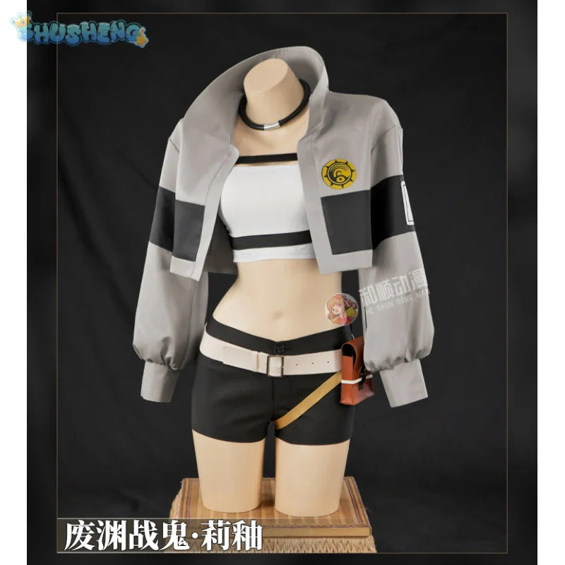 Anime GACHIAKUTA Giver Riou Cosplay Costume Coat pants belt props wig set Halloween party men's and women's casual New uniforms