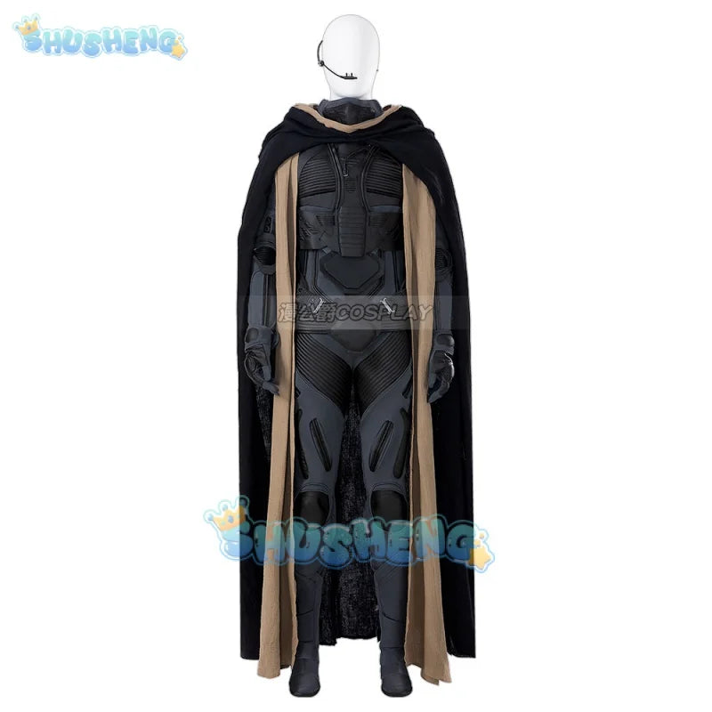 Arrakis Aka Dune Cosplay Suit Fremen stillsuit Paul Atreides Suit Armor Suit with Vest Jumpsuit Cape mask Halloween Outfit