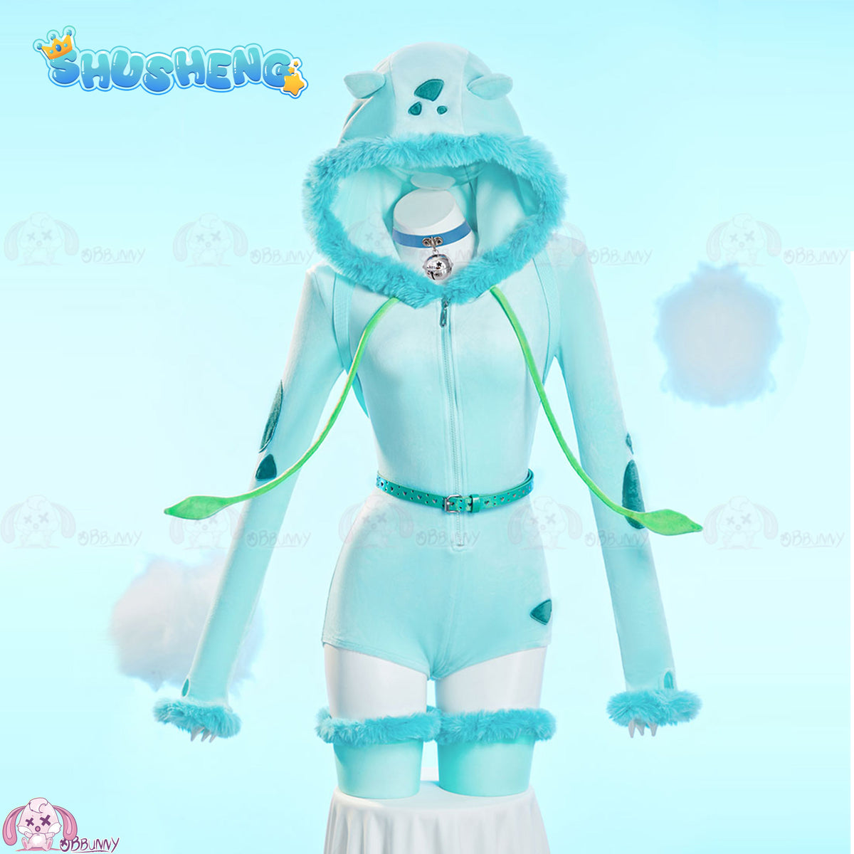 Cosplay Series:Pokémon-Bulbasaur personification Cosplay bodysuit sexy Costume full set Shushengcos S-XL