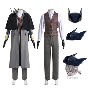 Game Bloodborne Gehrman Cosplay Costume Halloween outfits Women Men New Suit Uniform Accessories and props set in stock