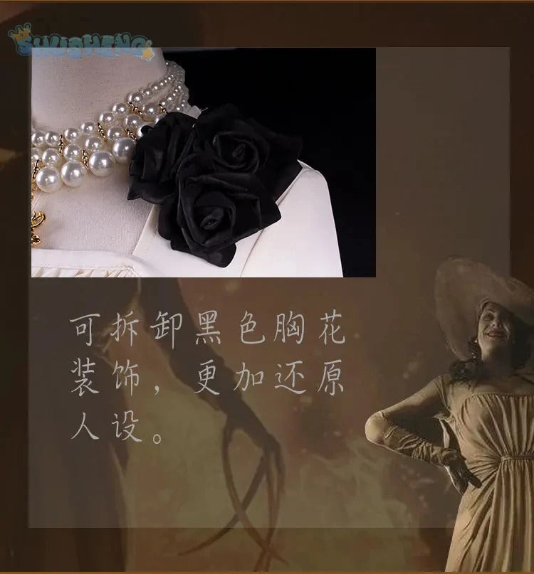 Halloween party Lady dimitrscu cosplay costume chamelain Alcina biohazce Comtesse sexy cosplay Lady Vampire Shusheng