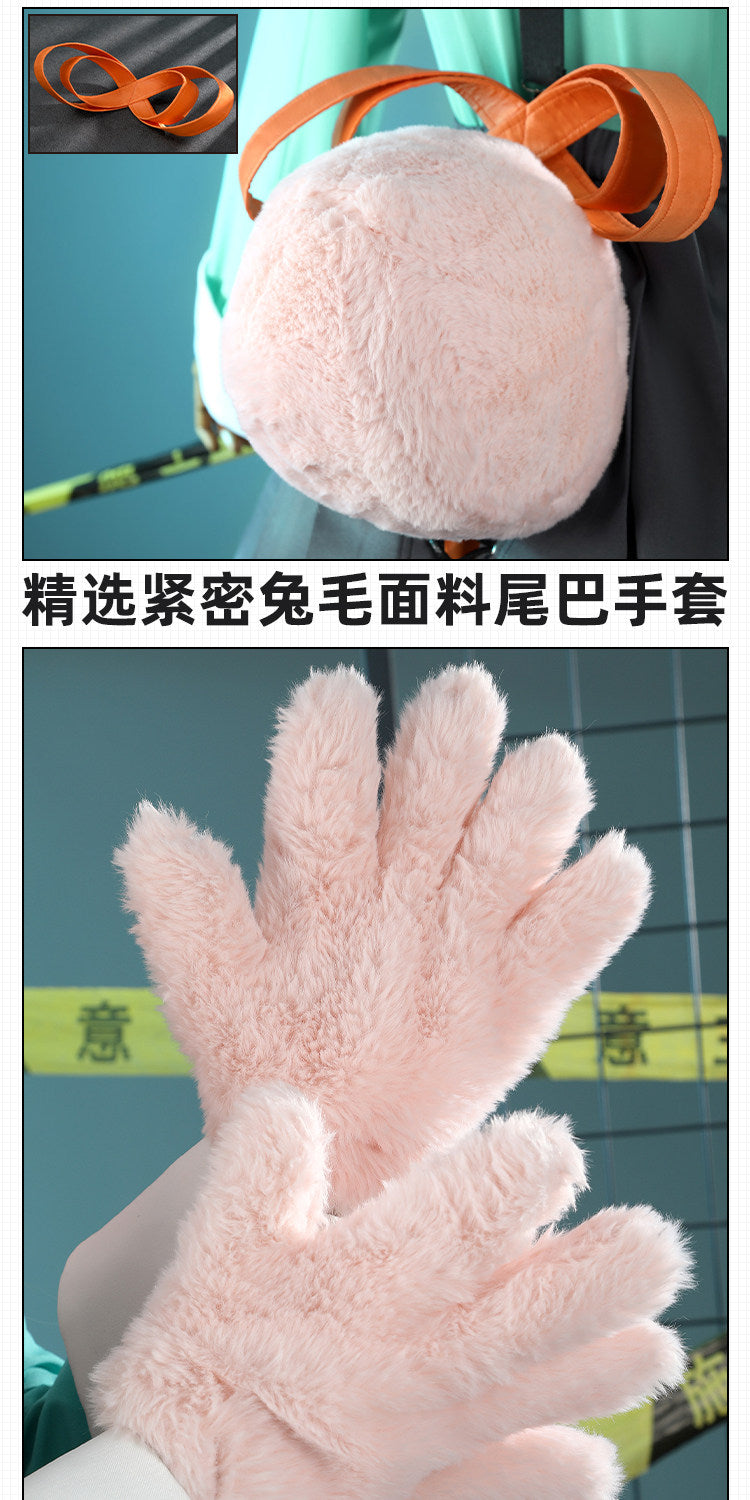 Shusheng-R Zenless Zone Zero Zhao Cosplay Costume Halloween Party Uniform Accessories Props Shoes Gloves Tail Complete Set