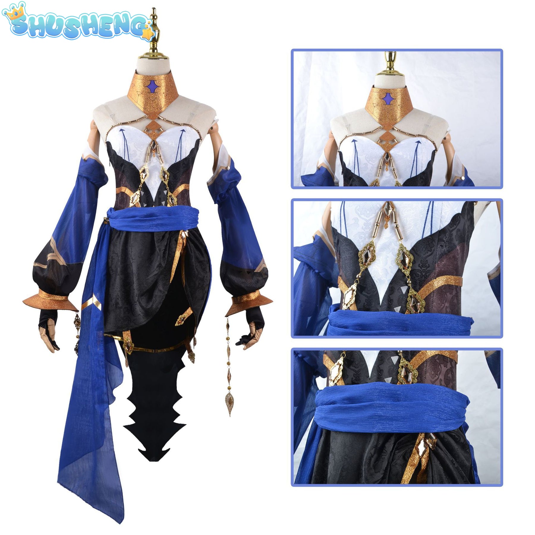 Genshin Impact Layla Cosplay Shoes Anime Chinese Style Halloween Role playing props for Game