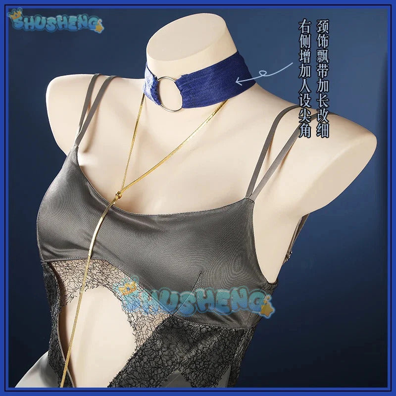 Path To Nowhere Vautour Bleu Cosplay Costume Suit Coat Uniform Hallowen Carnival Party Play Role Clothes Clothing for Women Men