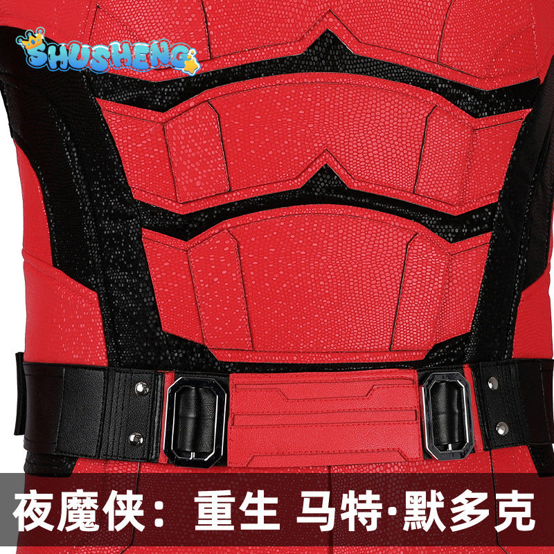 New Daredeviling Cosplay Born Again Cosplay Costume Jumpsuit Helmet Gloves Leggings For Game Party Custom Made