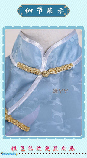 Identity V Qi Shiyi Antiquarian Game Suit Cheongsam Uniform Cosplay Costume Halloween Party Outfit Women