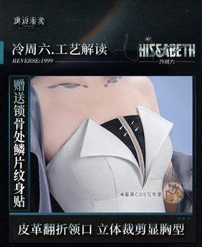 Reverse:1999 Hissabeth Cosplay Costume Uniform Halloween Carnival Party Christmas Play Role Clothes Clothing for Women