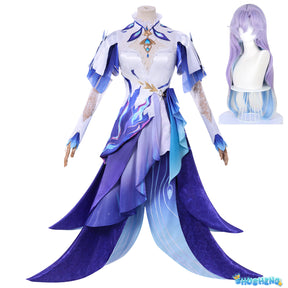Wuthering Waves Cantarella Cosplay Costume Wig Dress Headwear Earrings Rinascita Fisalia Family Halloween Party for Women Girls