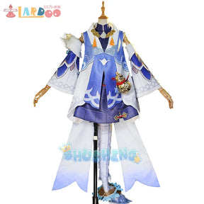 Game Honkai Star Rail Bailu Cosplay Costume Fish Scale Design Women Dress Halloween Carnival Party Suit with Tail