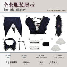 Suigintou Mercury Lampe Cosplay Anime Roses Maiden Cosplay Mercury Lampe Cosplay Costume Gothic Lolita Velvet Dress Full Set