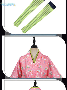 Anime Demon Slayer Kochou Kanae Tokitou Muichirou Kanroji Mitsuri Cosplay Costume Halloween Carnival man Woman Full Set uniform