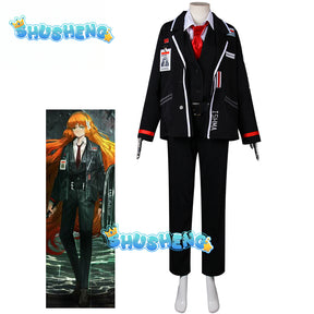 Game Limbus Company Uniform ISHMEL Cosplay Costume Black Uniform Top Pants Coat Prop Halloween Carnival Party Disguise Suit