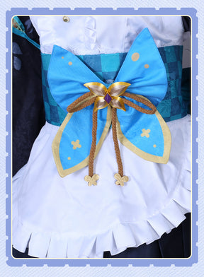 Anime Virtual Idol Pomu Rainpuff Cosplay Costume NIJISANJI EN Lazulight Member Maid Attire Lolita Woman Kawaii Party Suit