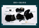 Path to Nowhere Raven MBCC-S-074 Cosplay Black glue gift box Costume Halloween Black Dress Necklace Props Wig Women's Sexy Set