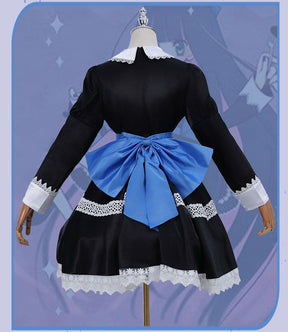 Stocking Anarchy Cosplay Panty & Stocking Black Dress Uniform Long Blue Halloween Party Outfits for Women