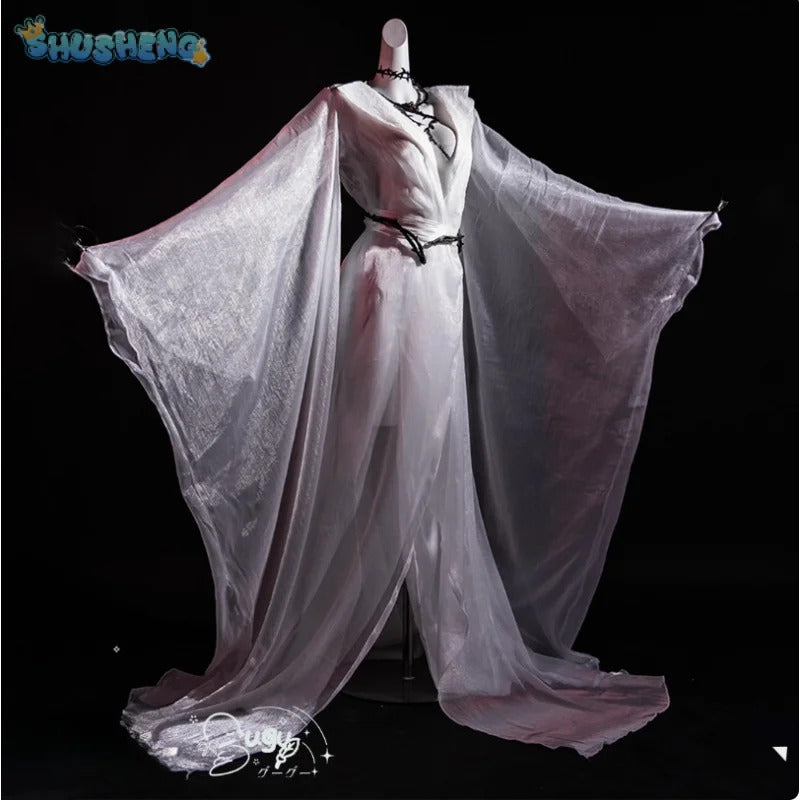 Game Path to Nowhere Shalom MBCC-S-017 Cospaly Costume Dress Coat Headwear Earrings Necklace Waist Halloween Elegant Women Set