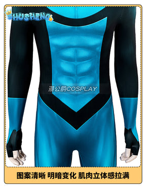 Mark Grayson Cosplay Jumpsuits Costume Cartoon Invincible Roleplay Outfits Male Superhero Disguise Bodysuit Halloween Party Suit