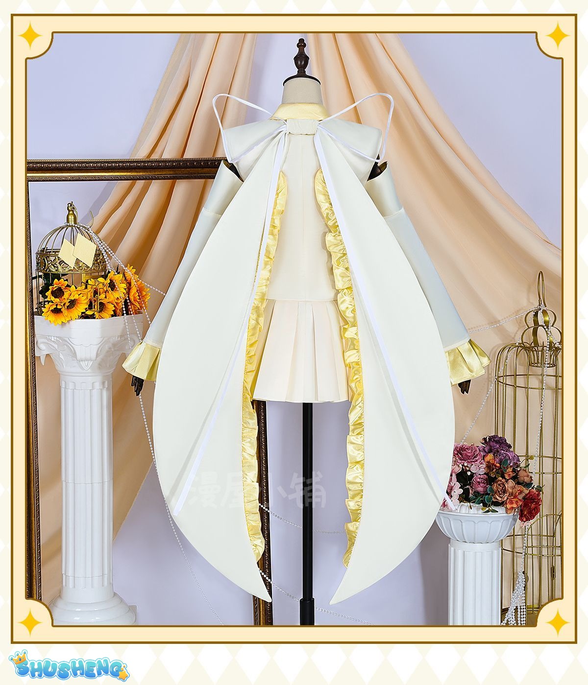 Hinamori Amu Shugo Chara Cosplay Transform into battle suit Costume Halloween Carnival Sweet Dress Prop and Accessory wig Set