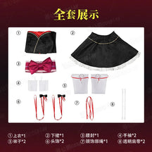 New Unbreakable Machine-Doll Yaya cosplay costume Halloween Party Sweet Woman Kimono Dress Headwear Socks Props Wig Uniform Set