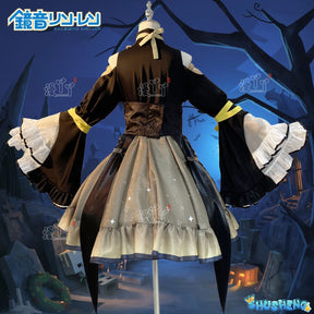 Kagaminee Rin x Rascal Collab Witchh Gothicc Halloween Cosplay Costume