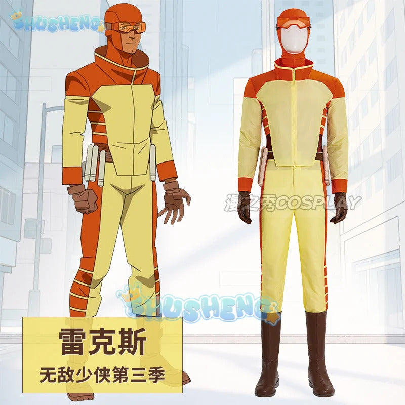 Invincible Season 3 Rex Splode Cosplay Costume Uniform Halloween Carnival Party Christmas Play Role Clothes Clothing for Men