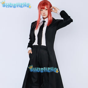 Makima Cosplay Costume Anime Chainsaw Man Makima Cosplay Costumes Wig Trench Shirt Tie Pants Men Women Suits Halloween Uniform