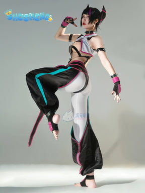 Games Anime New Street Fighter Cos Costumes Juri Han Cosplay Character Uniform Performance Clothes Halloween Carnival