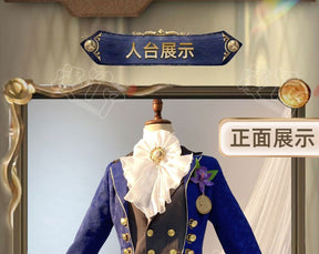 Alva Lorenz Cosplay Game Identity V Hermit Costume Graduation Ceremony Gentlemen Uniform Suit Halloween Party Outfit for Man