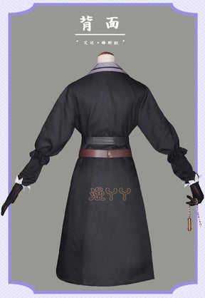 Game Identity ⅤAda Mesmer Psychologist Cosplay Costume Psychologist  Black  Woman Sexy  Suit