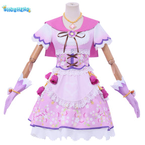 Anime Hoshimiya Ichigo Cosplay Costume Pink Dress Lolita Stage Performance Clothes Role Play Outfit for Women Girls Holiday
