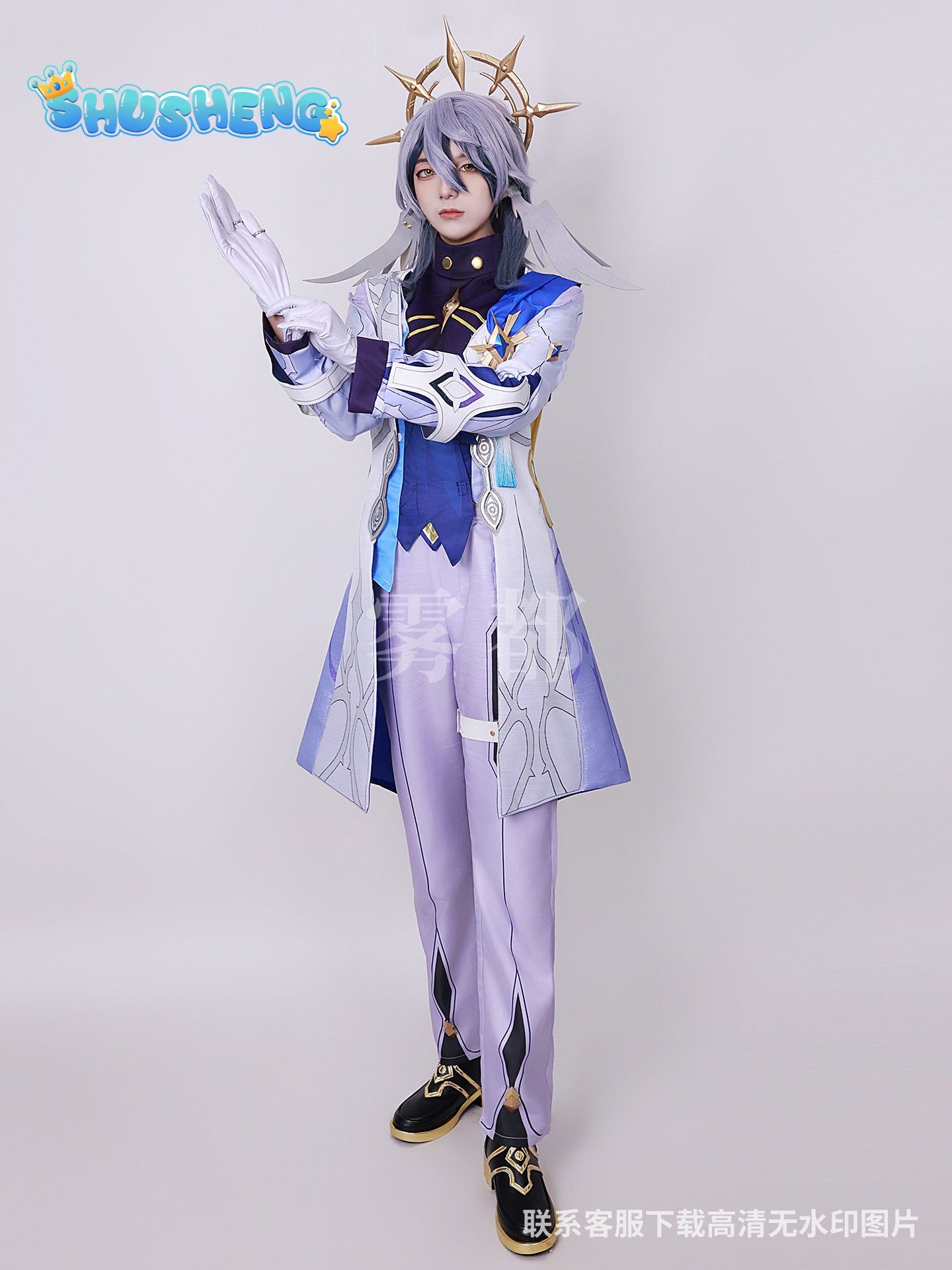 Sunday Cosplay Costume Game Honkai Star Rail Mr. Sunday Cosplay Costume Uniform Outfits Wig Shoes Prop Anime Role Play Suits