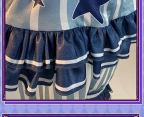 Game Identity V Tracy Reznik Mechanic Re-Swim Cosplay Costume Blue Stripe Swimsuit Glasses Hat Woman Sexy Lovely Carnival Lolita