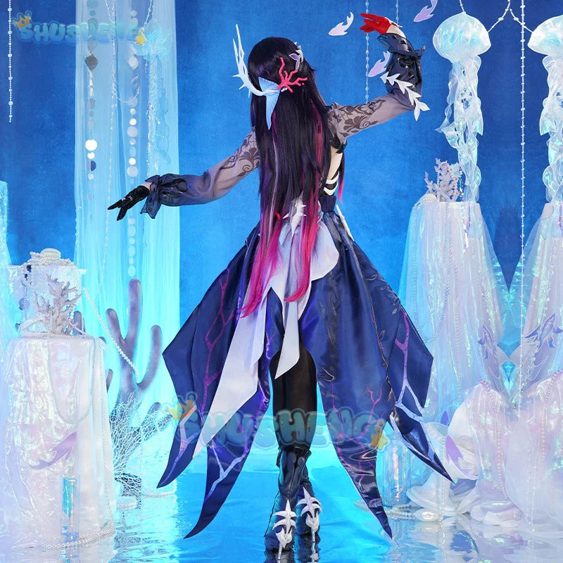 Game Honkai:Star Rail Helektra Cosplay Costume Uniform Halloween Carnival Party Christmas Play Role Clothes Clothing for Women