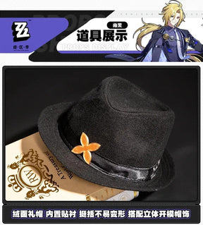 Zenless Zone Zero Hugo Cosplay Costume Mask Hat Mockingbird New Eridu Hugo Vlad Ravenlock Halloween Party for Women Men Prop