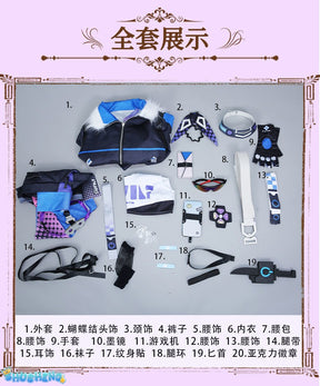 Silver Wolf Cosplay Costume Honkai Star Rail Carnival Uniform Anime Halloween Costumes Women Game