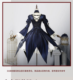 Suigintou Mercury Lampe Cosplay Anime Roses Maiden Cosplay Mercury Lampe Cosplay Costume Gothic Lolita Velvet Dress Full Set