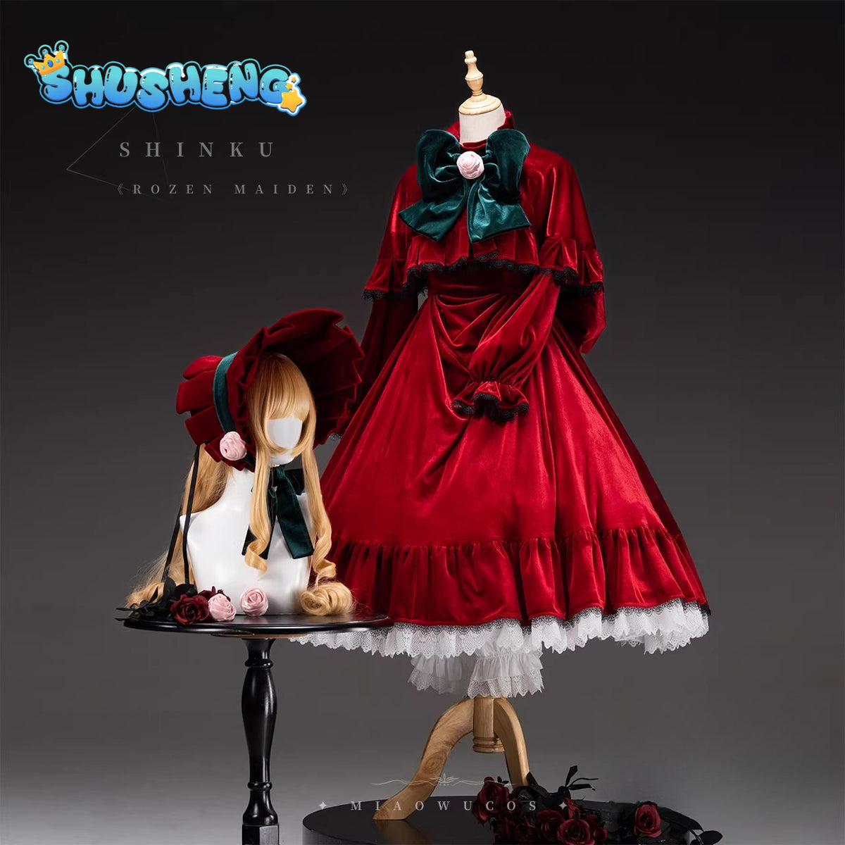 Game Cosplay Series: Rozen Maiden Shinku Lolita Cosplay High quality Costume full set S-XL Shusheng