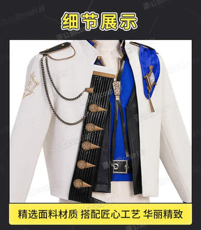 Final Fantasy XIV Lucian Prince's Attire Cosplay Costume Butler Prince's Jacket Uniform Halloween Carnival Party Clothing