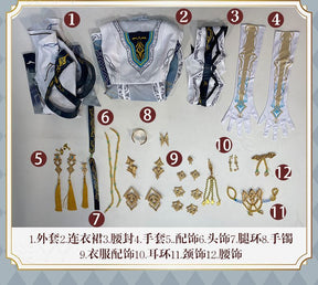 Love And Deep Space Protagonist Xia Cosplay Costume Halloween Carnival Custom Made
