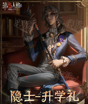 Alva Lorenz Cosplay Game Identity V Hermit Costume Graduation Ceremony Gentlemen Uniform Suit Halloween Party Outfit for Man