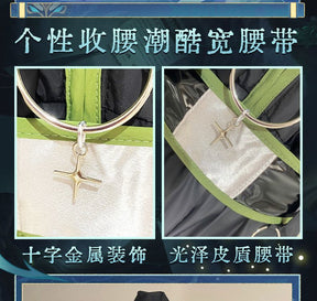 Xiao Game Genshin Impact Subduing demons Xiao Cosplay Costume Coat props accessories Ring tattoo handsome Halloween party set