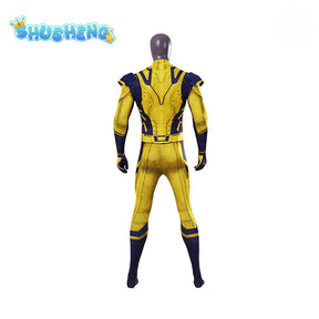 New Movie Wolverine Cosplay Costume Jumpsuit Vest Gloves Belt Wolf Steel Claw For Men Custom Made