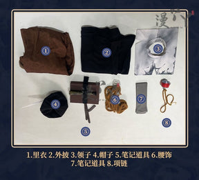 Orpheus Novelist Game Identity V Cosplay Starting a new chapter Costume Halloween New Uniform Accessories Props Fashion Set