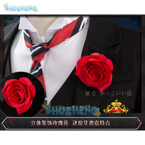 Edoga redomondo cosplay Black Butler 4 Cosplay Costume Boarding School Gregory Violet Uniform Suit Halloween Anime Clothing Full