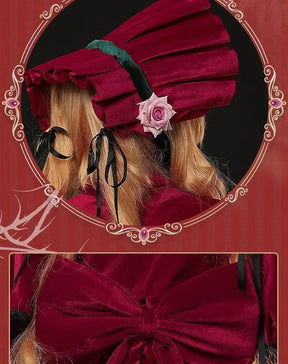 Rozen Maiden Shinku Cosplay Reiner Rubin Costume Cloak accessories Props Halloween carnival gorgeous red oversized dress set