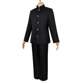 Anime GinpachiSensei Comic Con Gintama Shimura Shinpachi Costume Dk Shcool Suit Glasses For Man Halloween Christmas